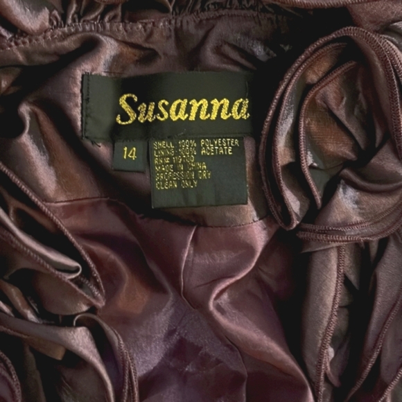 Satin Ruffled Blazer Jacket Blouse RICH - Picture 4 of 10